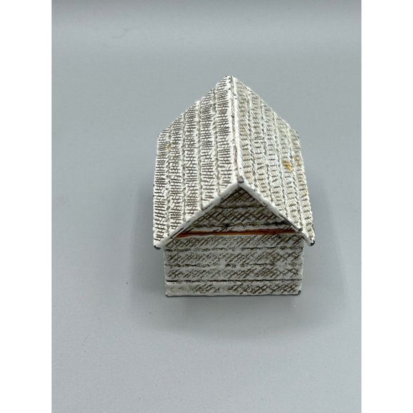 Florenza Dog House Matchbox Holder White Enameled Poodle Dog Vintage Collectible - Picture 5 of 12